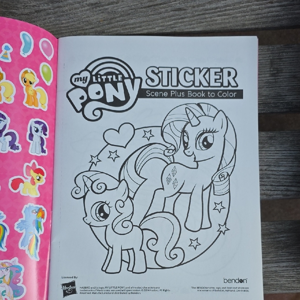 My Little Pony Sticker Scene Plus Book - Pink, Blue, Purple - Picture 5 of 7